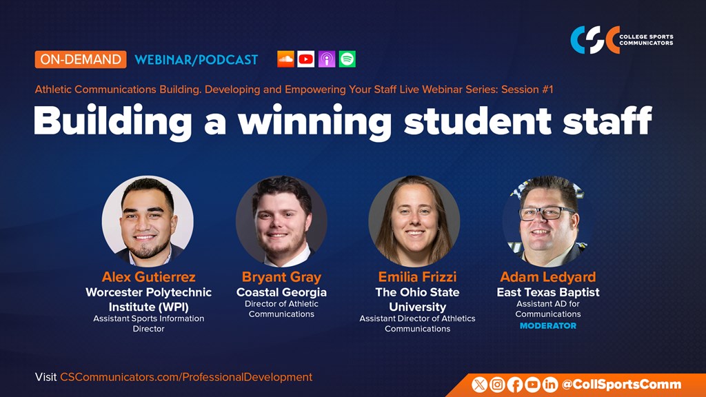 On-Demand Webinar: Building A Winning Student Staff